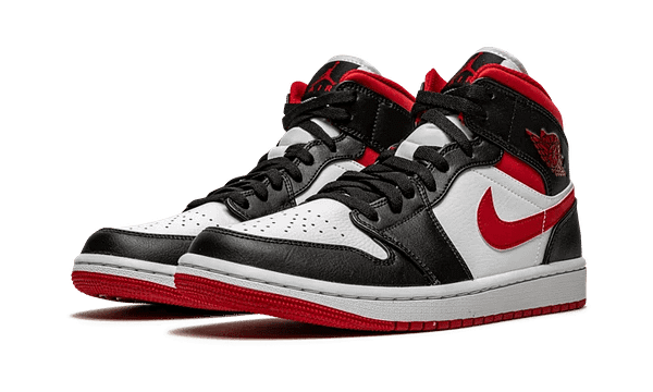 Hoobuy Jordan 1 Mid Gym Red Black White