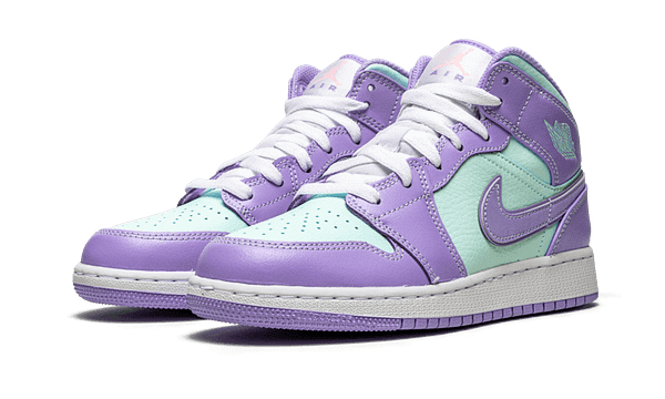 Hoobuy Jordan 1 Mid Purple Aqua