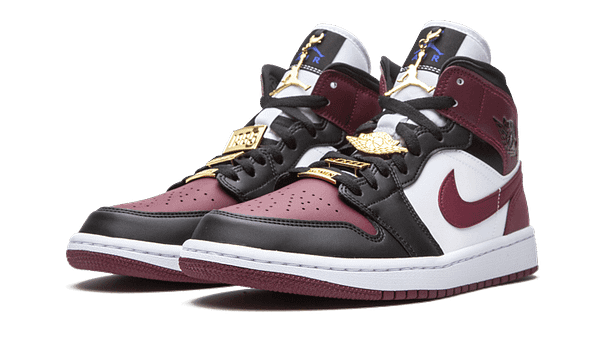 Hoobuy Jordan 1 Mid Se Black Dark Beetroot