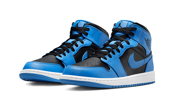 Air Hoobuy Jordan 1 Mid University Blue Black