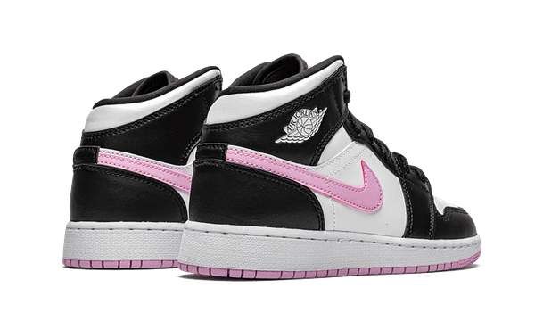 Hoobuy Jordan 1 Mid White Black Light Arctic Pink