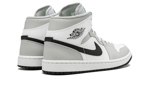 Hoobuy Jordan 1 Mid White Light Smoke Grey