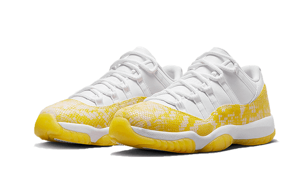 Hoobuy Jordan 11 Retro Low Yellow Snakeskin