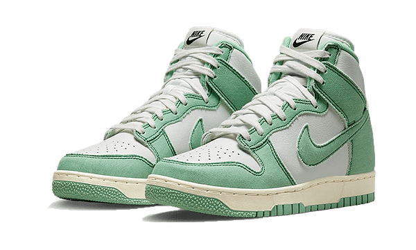 Hoobuy Nike Dunk High 1985 Enamel Green Denim