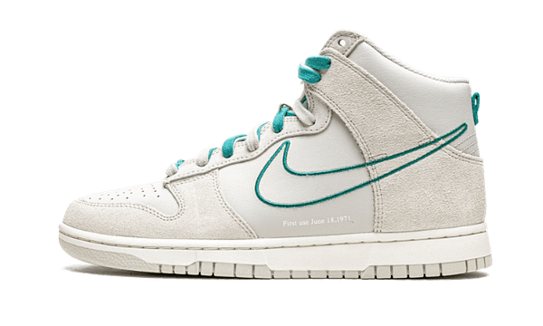 Hoobuy Nike Dunk High First Use Light Bone Green Noise