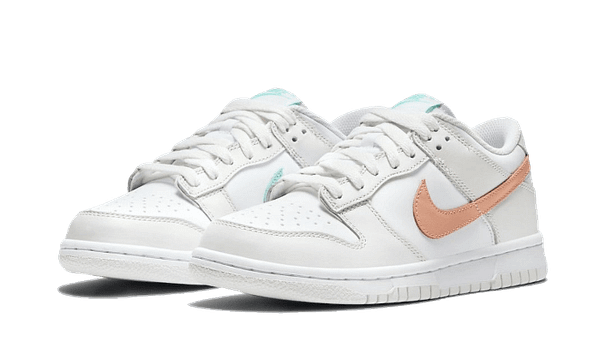 Hoobuy Nike Dunk Low White Bone Peach Aqua