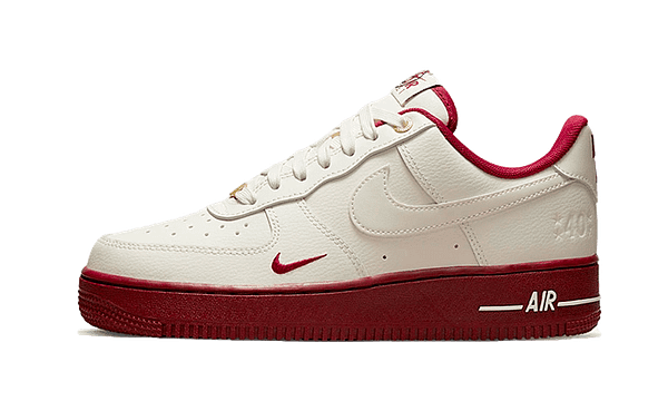 Hoobuy Nike Air Force 1 Low '07 Se 40Th Anniversary Sail Team Red