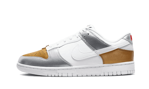 Hoobuy Nike Dunk Low Gold Silver