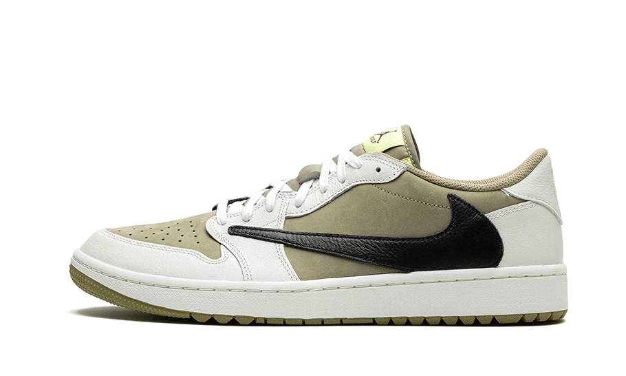 Hoobuy Air Jordan 1 Retro Low Golf Travis Scott Neutral Olive